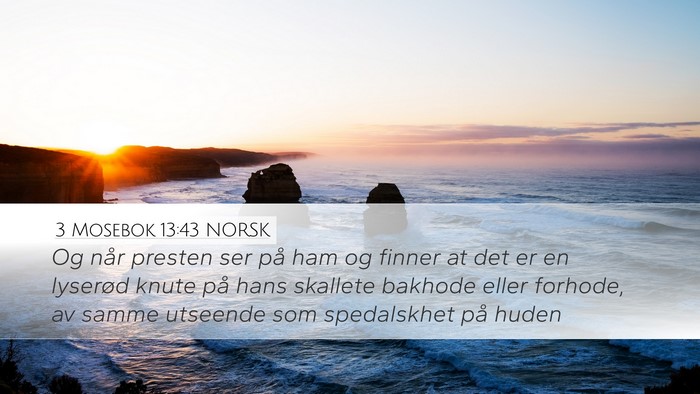 3 Mosebok 13:43 NORSK Bible Verse Image