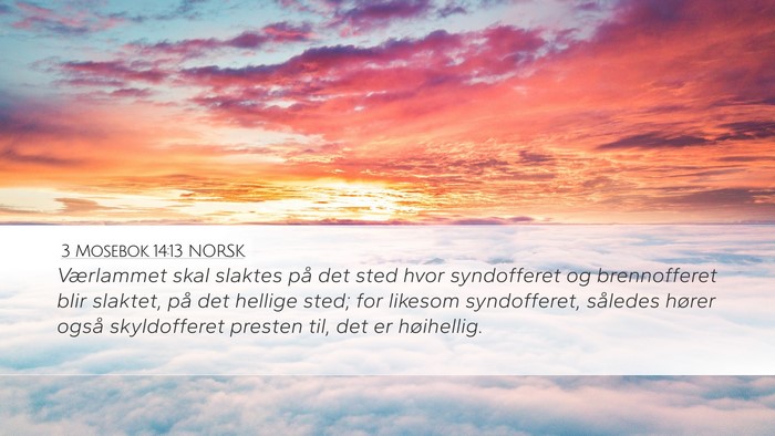 3 Mosebok 14:13 NORSK Bible Verse Image