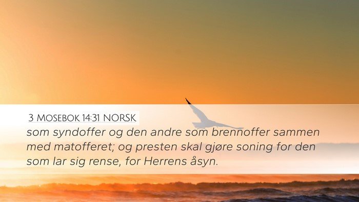 3 Mosebok 14:31 NORSK Bible Verse Image