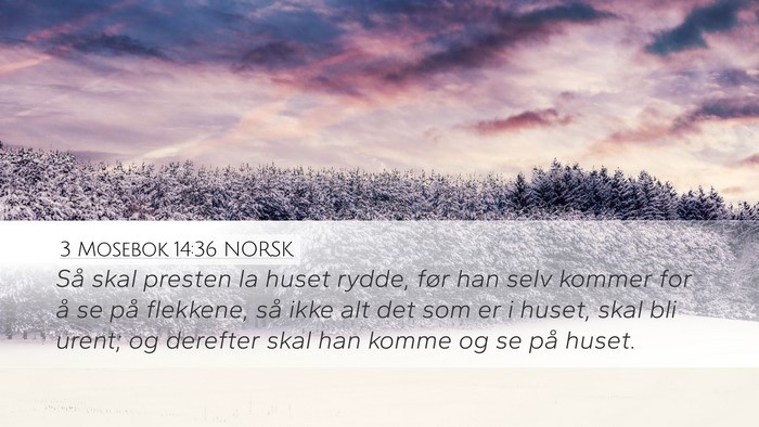 3 Mosebok 14:36 NORSK Bible Verse Image