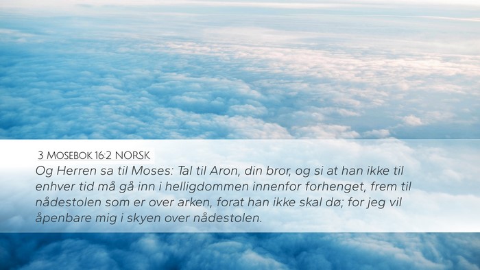 3 Mosebok 16:2 NORSK Bible Verse Image