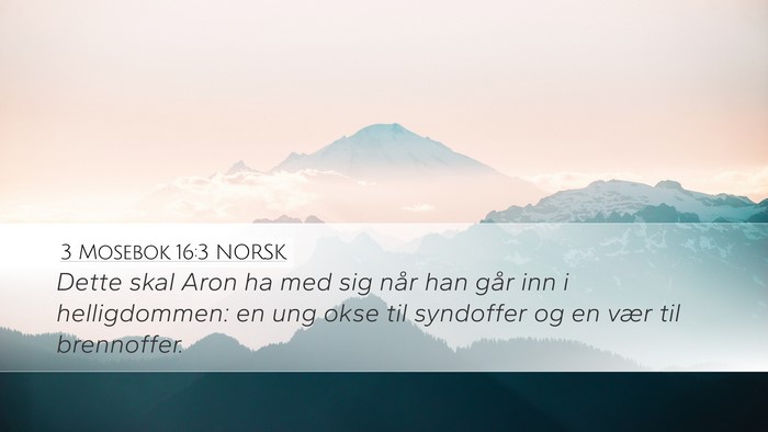 3 Mosebok 16:3 NORSK Bible Verse Image