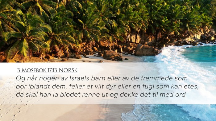 3 Mosebok 17:13 NORSK Bible Verse Image