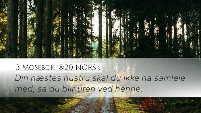 3 Mosebok 18:20 NORSK Bible Verse Image