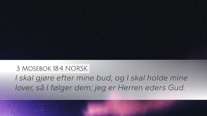 3 Mosebok 18:4 NORSK Bible Verse Image
