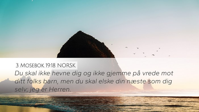 3 Mosebok 19:18 NORSK Bible Verse Image