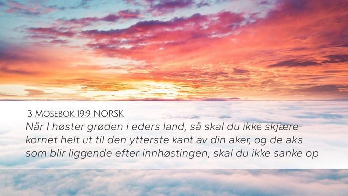 3 Mosebok 19:9 NORSK Bible Verse Image