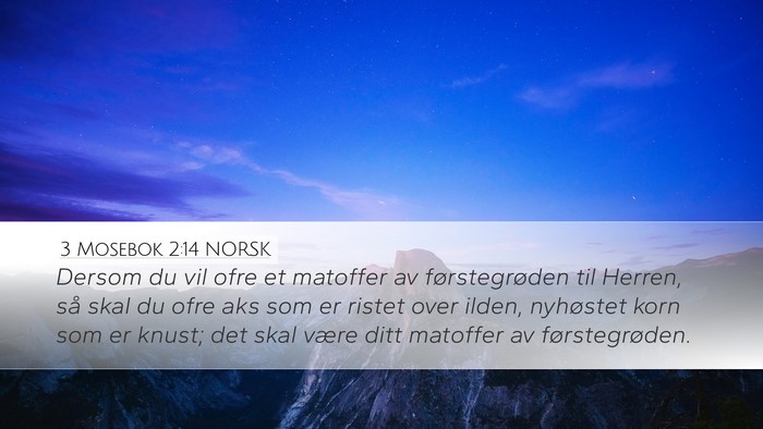 3 Mosebok 2:14 NORSK Bible Verse Image