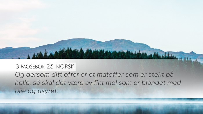 3 Mosebok 2:5 NORSK Bible Verse Image