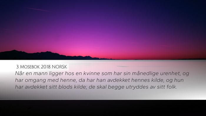 3 Mosebok 20:18 NORSK Bible Verse Image
