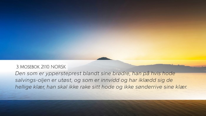 3 Mosebok 21:10 NORSK Bible Verse Image