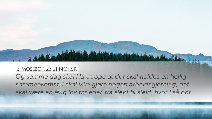 3 Mosebok 23:21 NORSK Bible Verse Image