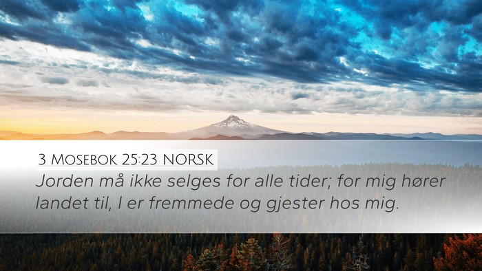3 Mosebok 25:23 NORSK Bible Verse Image
