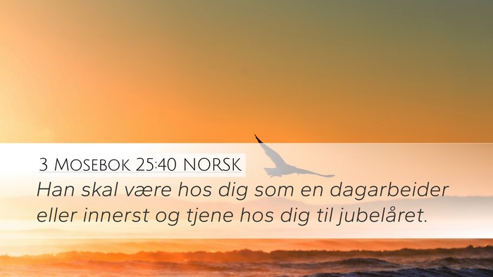 3 Mosebok 25:40 NORSK Bible Verse Image