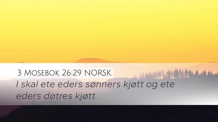 3 Mosebok 26:29 NORSK Bible Verse Image