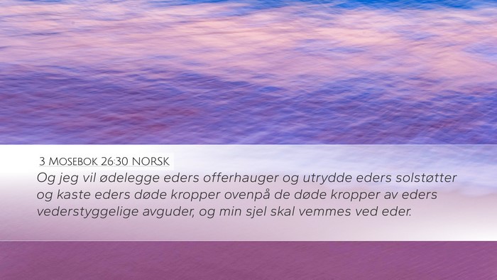 3 Mosebok 26:30 NORSK Bible Verse Image