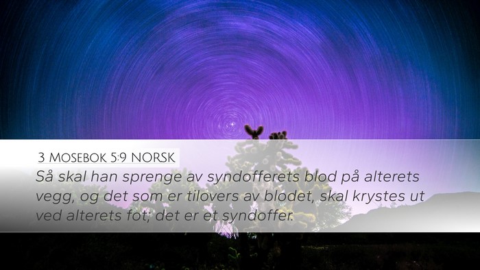 3 Mosebok 5:9 NORSK Bible Verse Image