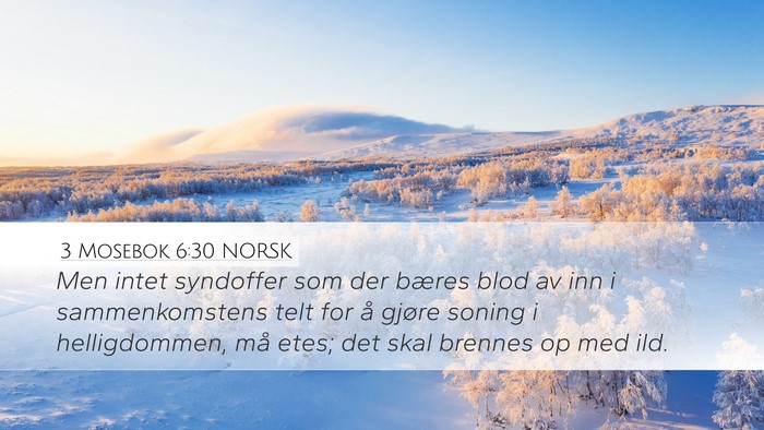 3 Mosebok 6:30 NORSK Bible Verse Image