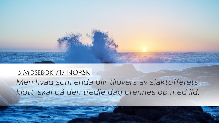 3 Mosebok 7:17 NORSK Bible Verse Image