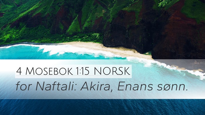 4 Mosebok 1:15 NORSK Bible Verse Image
