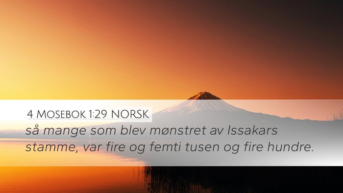 4 Mosebok 1:29 NORSK Bible Verse Image