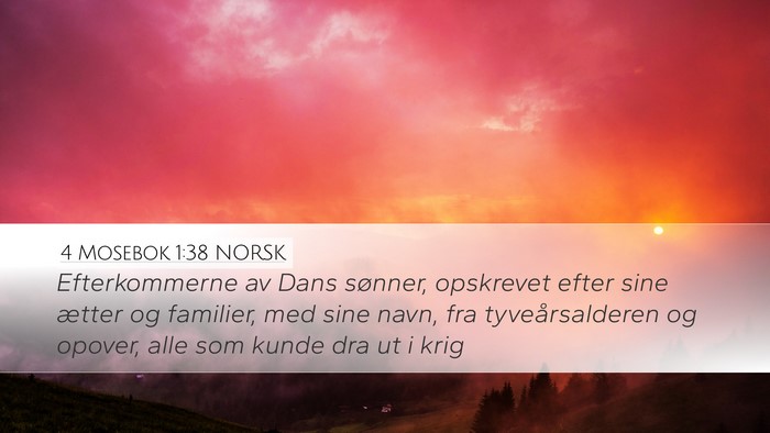 4 Mosebok 1:38 NORSK Bible Verse Image