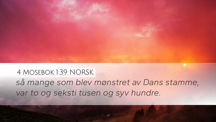 4 Mosebok 1:39 NORSK Bible Verse Image