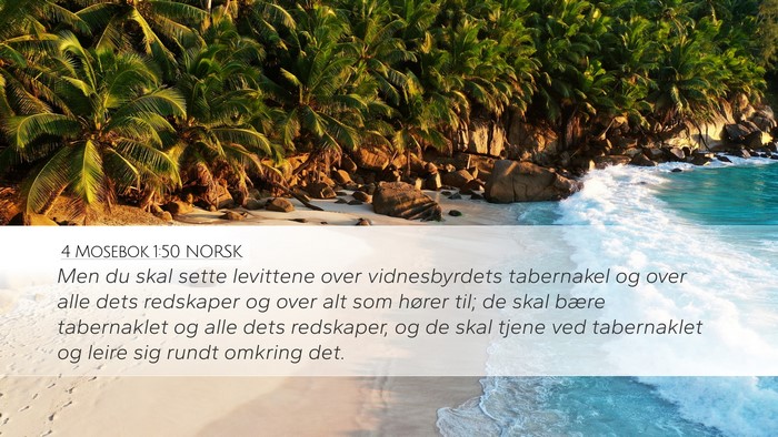 4 Mosebok 1:50 NORSK Bible Verse Image