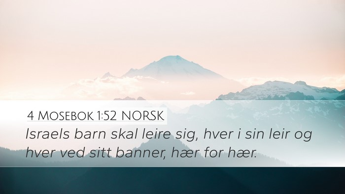 4 Mosebok 1:52 NORSK Bible Verse Image
