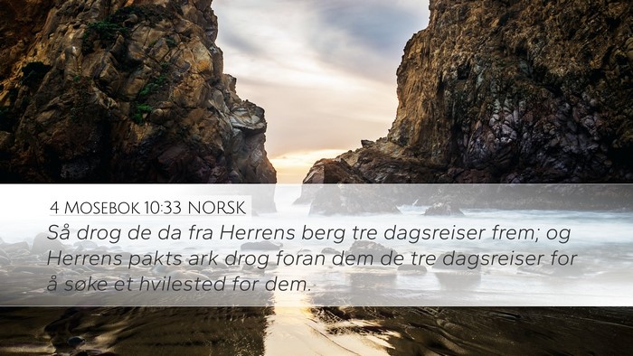 4 Mosebok 10:33 NORSK Bible Verse Image