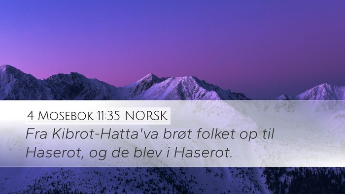 4 Mosebok 11:35 NORSK Bible Verse Image