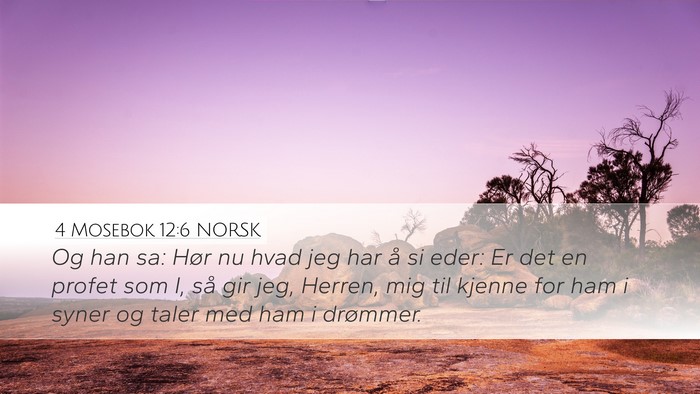 4 Mosebok 12:6 NORSK Bible Verse Image