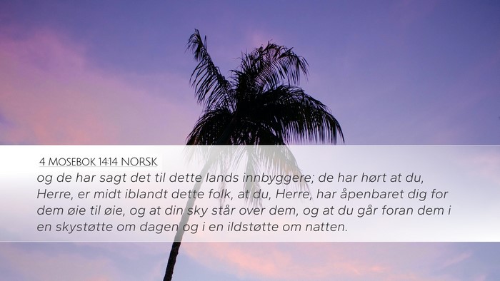 4 Mosebok 14:14 NORSK Bible Verse Image