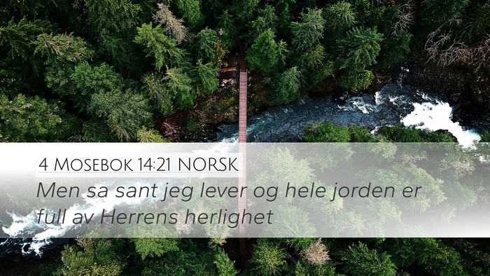 4 Mosebok 14:21 NORSK Bible Verse Image