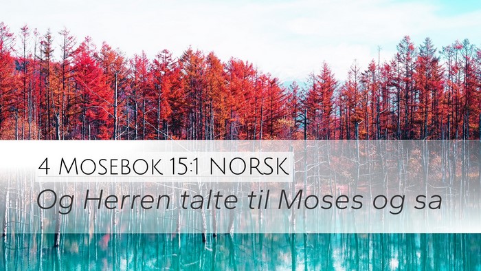 4 Mosebok 15:1 NORSK Bible Verse Image