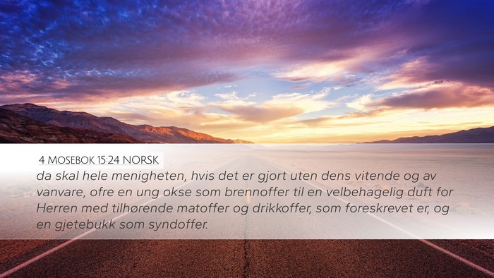 4 Mosebok 15:24 NORSK Bible Verse Image