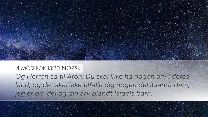 4 Mosebok 18:20 NORSK Bible Verse Image