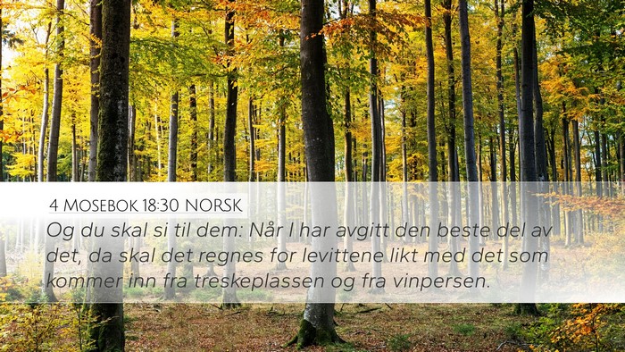 4 Mosebok 18:30 NORSK Bible Verse Image