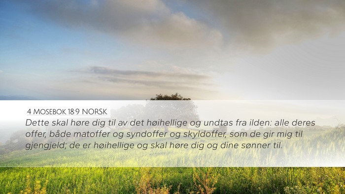 4 Mosebok 18:9 NORSK Bible Verse Image