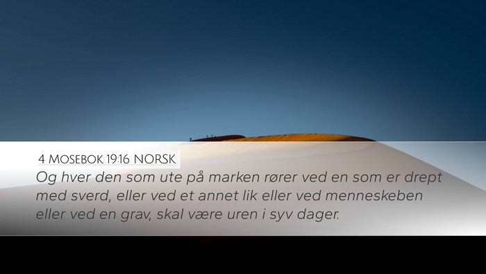 4 Mosebok 19:16 NORSK Bible Verse Image