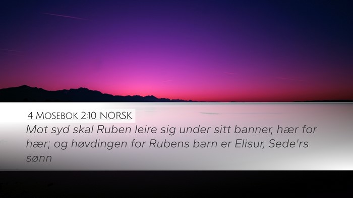 4 Mosebok 2:10 NORSK Bible Verse Image