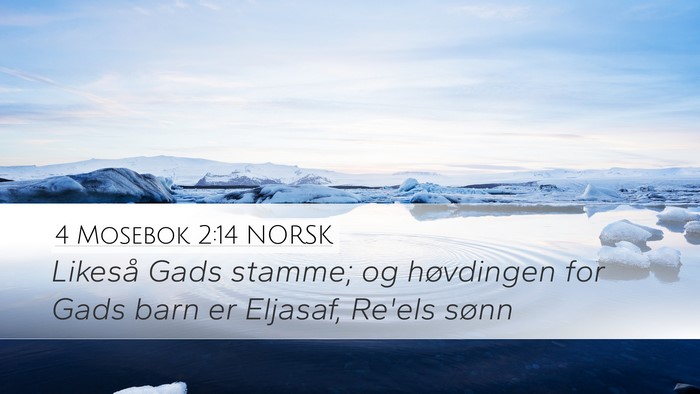 4 Mosebok 2:14 NORSK Bible Verse Image