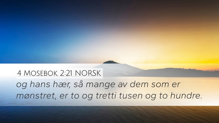 4 Mosebok 2:21 NORSK Bible Verse Image