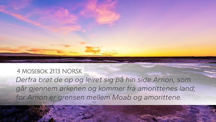 4 Mosebok 21:13 NORSK Bible Verse Image