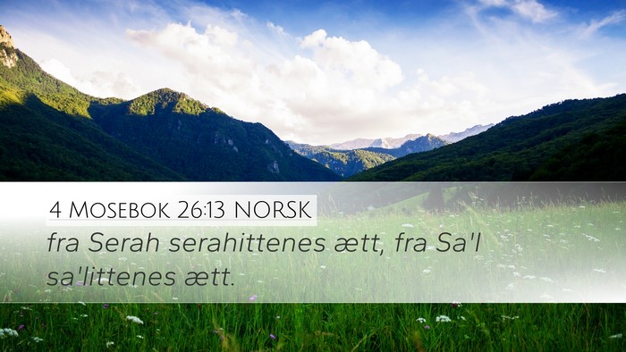 4 Mosebok 26:13 NORSK Bible Verse Image