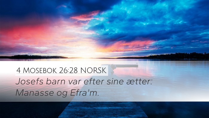 4 Mosebok 26:28 NORSK Bible Verse Image