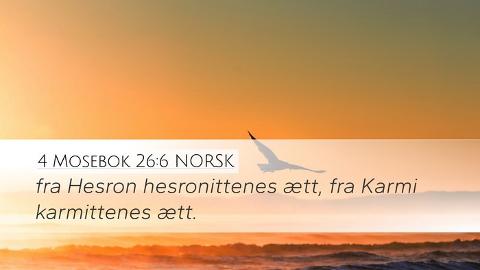 4 Mosebok 26:6 NORSK Bible Verse Image