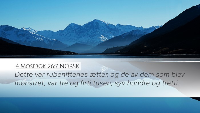 4 Mosebok 26:7 NORSK Bible Verse Image