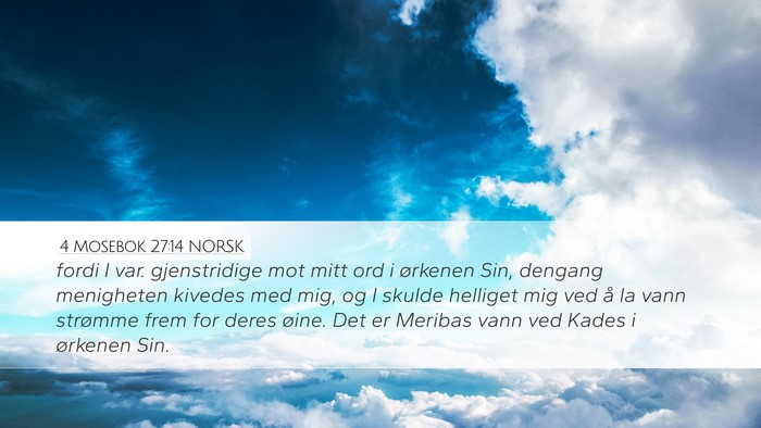 4 Mosebok 27:14 NORSK Bible Verse Image