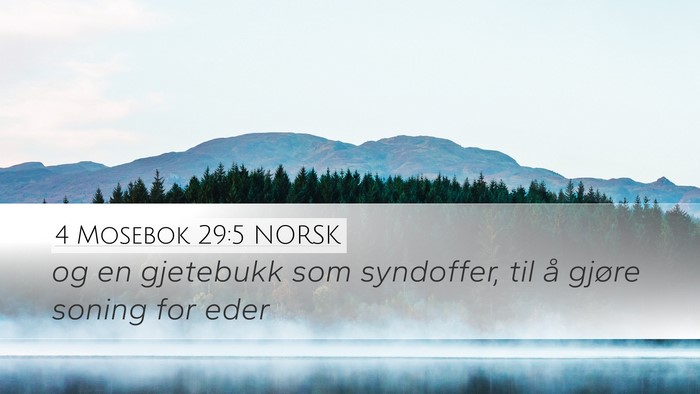 4 Mosebok 29:5 NORSK Desktop Wallpaper - og en gjetebukk som syndoffer, til å gjøre - Desktop Bible Verse Wallpaper